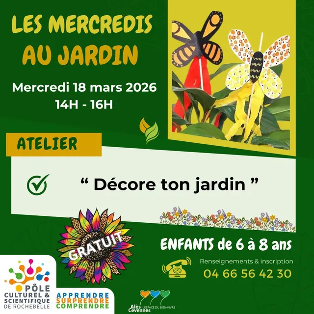 Les Mercredis du Pôle  Décore ton jardin