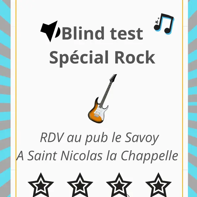 Blind test rock