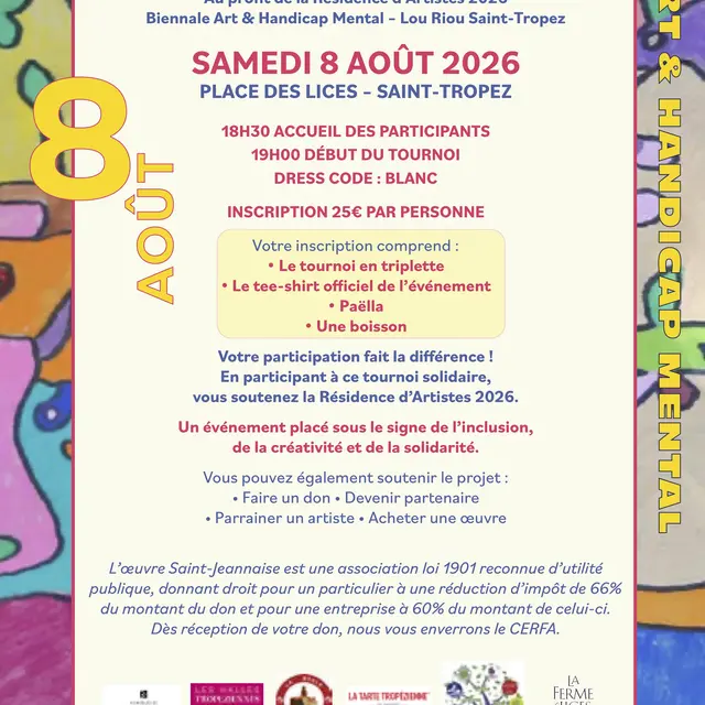 Biennale européenne Tournoi de pétanque solidaire_Saint-Tropez