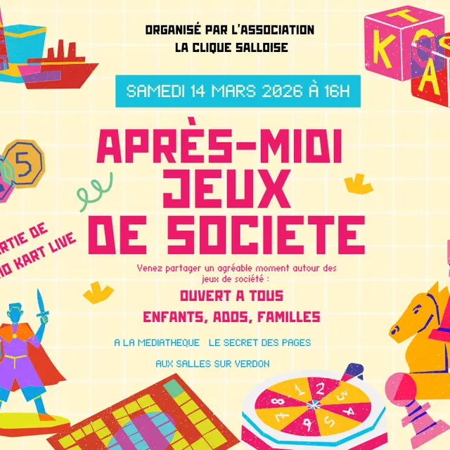 Après-midis Jeux de société
