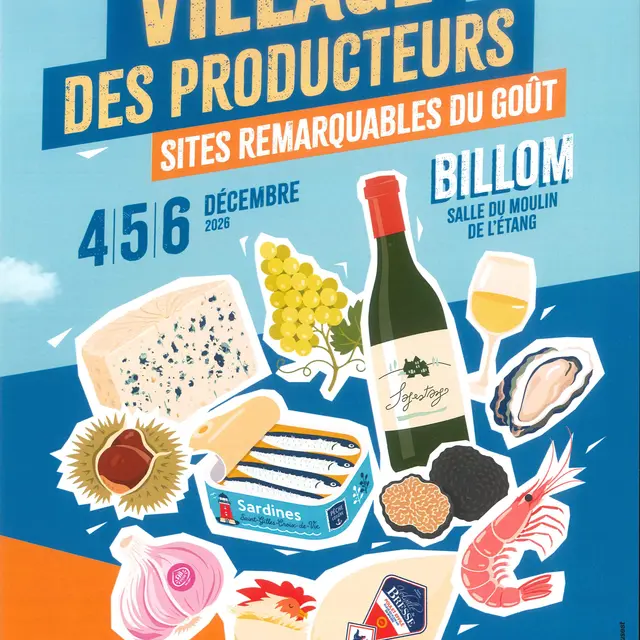 Village des producteurs des Sites Remarquables du Goût 2026 - 29 ème édition_Billom