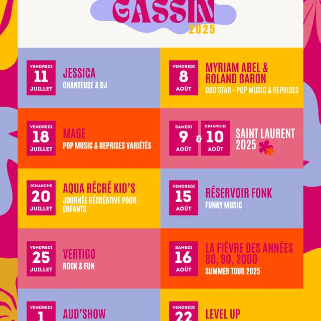Festival d'été 2025-Les Concerts
