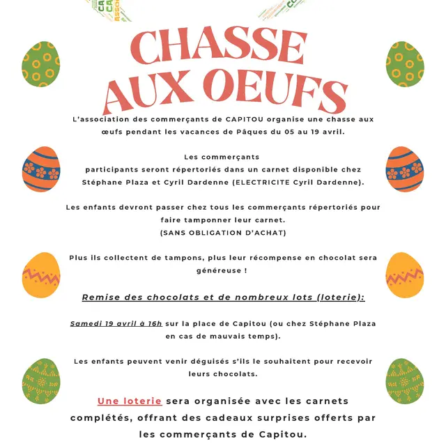 Chasse aux oeufs Capitou_Mandelieu-La Napoule