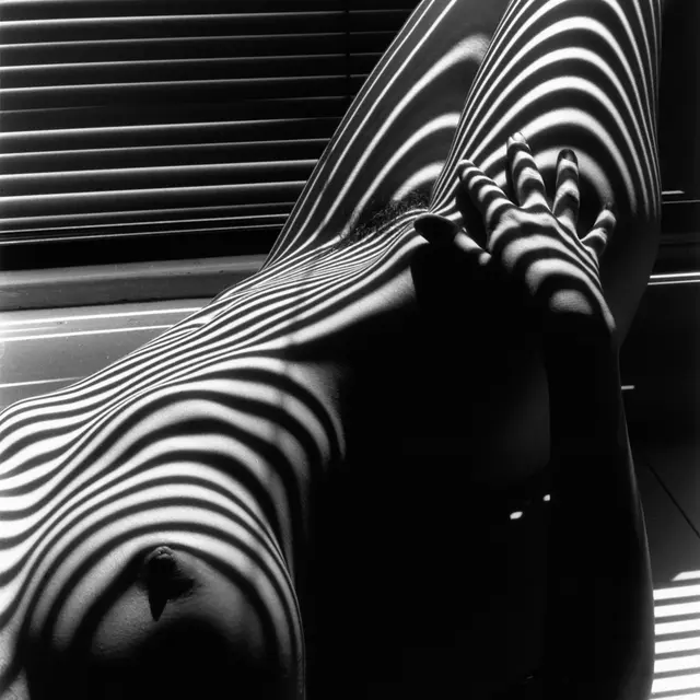 Lucien Clergue, Nu zébré, New York, 1997