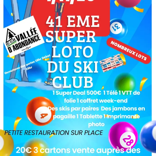 Loto du ski-club vallée d'Abondance_La Chapelle-d'Abondance
