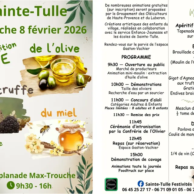 Fête de l'olive de la truffe et du miel