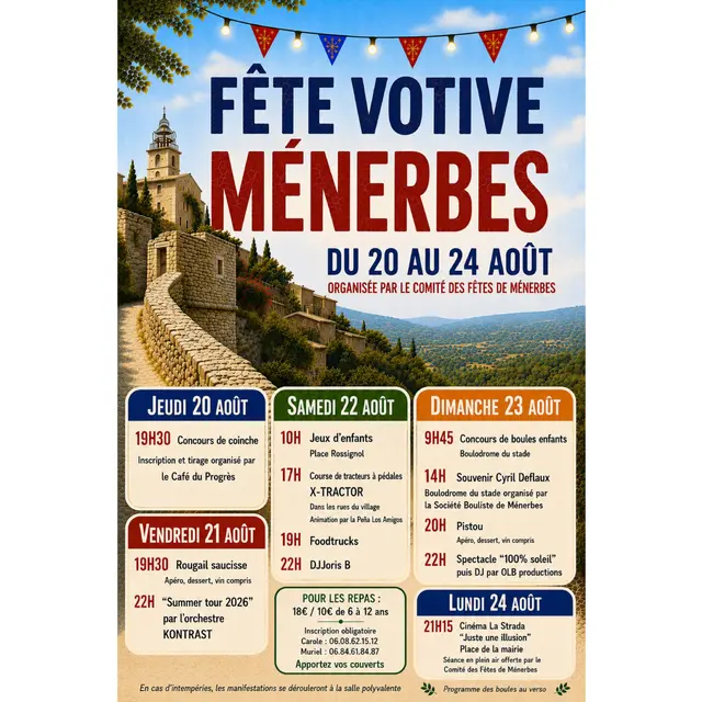 fête votive ménerbes