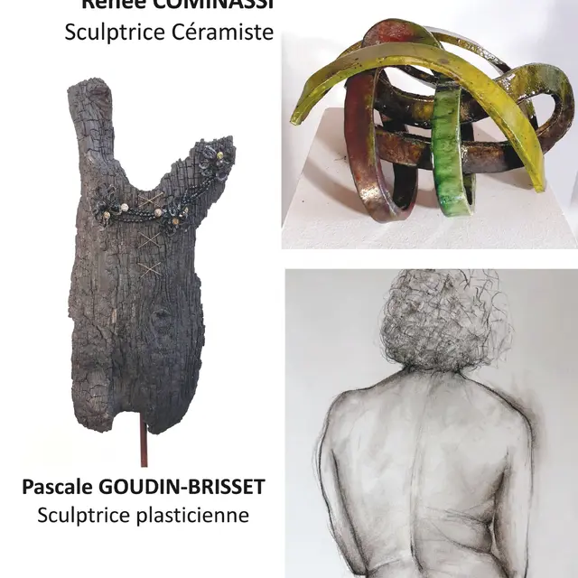 Exposition : Renée Cominassi, Pascale Goudin-Bridet et Philippe Picaud_La Couarde-sur-Mer