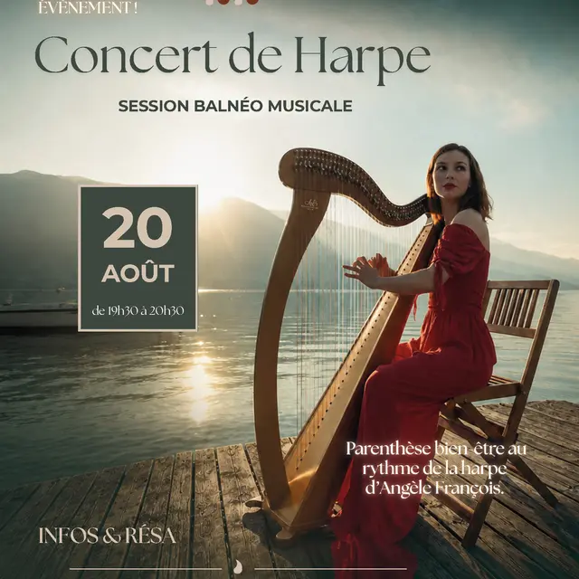 Zen Agritude : Concert de harpe et relaxation au centre O'dycéa_La Joue du Loup