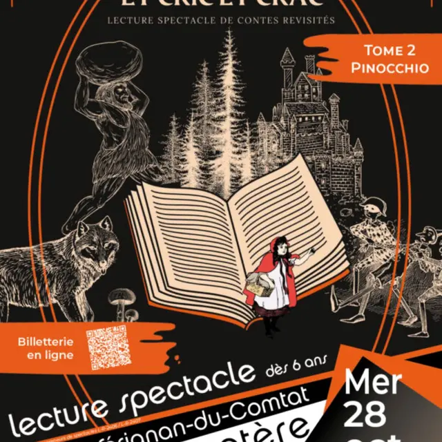 Lecture Spectacle « ET CRIC ET CRAC » Tome 2 Pinocchio - Naturoptère_Sérignan-du-Comtat