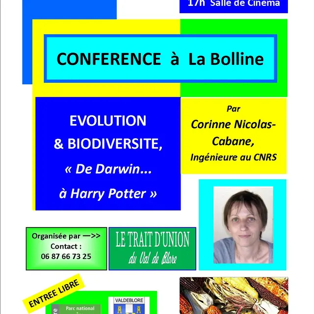 Conférence Évolution & Biodiversité, de Darwin à Harry Potter_Valdeblore