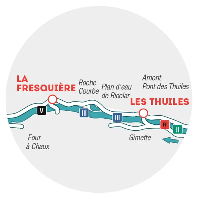 Parcours d'eau vive Basse-Ubaye