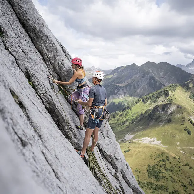 Escalade avec un guide au Grand-Bornand
