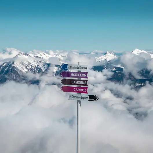 Parcours d'orientation sur les pistes à Samoëns_Samoëns