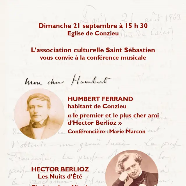 Humbert Ferrand et Hector Berlioz, une amitié épistolaire et musicale_Conzieu