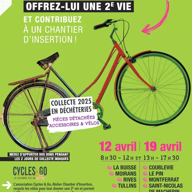 Collecte de vélos, accessoires et pièces détachées_Montferrat