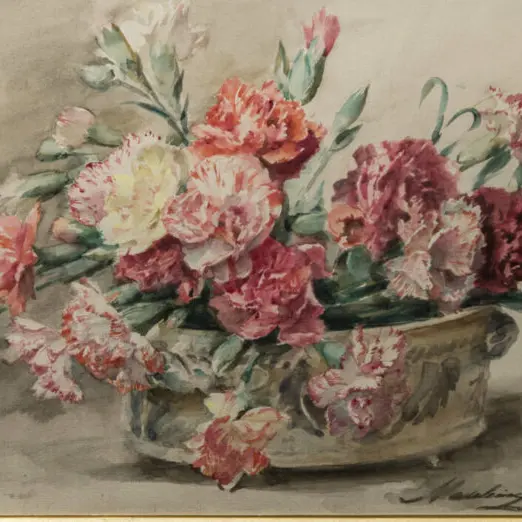 Accrochage de saison - Madeleine Lemaire. Compositions florales à l’aquarelle_Avignon
