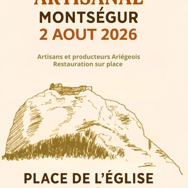 marché artisanal Montségur 2/8/26