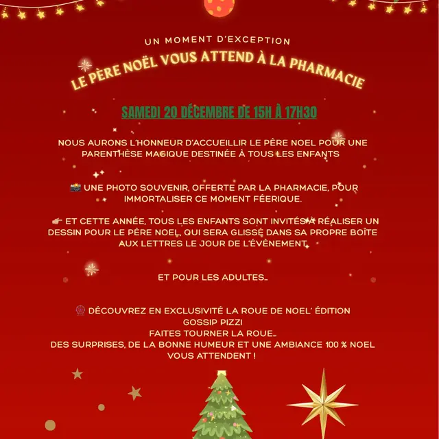 Le Père Noël vous attend à la pharmacie..._Le Cannet