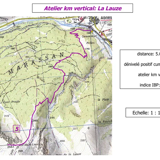 Atelier km vertical: La Lauze