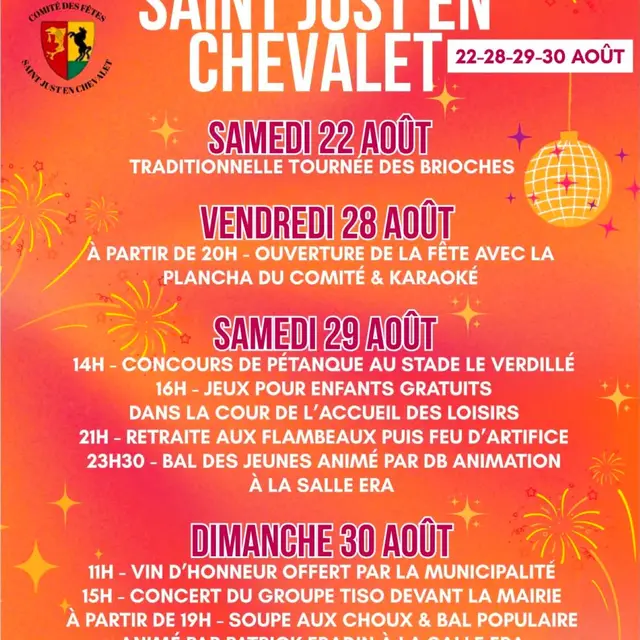 Fête patronale Saint Just en Chevalet_Saint-Just-en-Chevalet