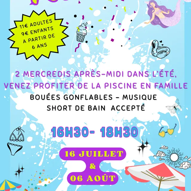 Pool Party à la piscine de La Bolline_Valdeblore