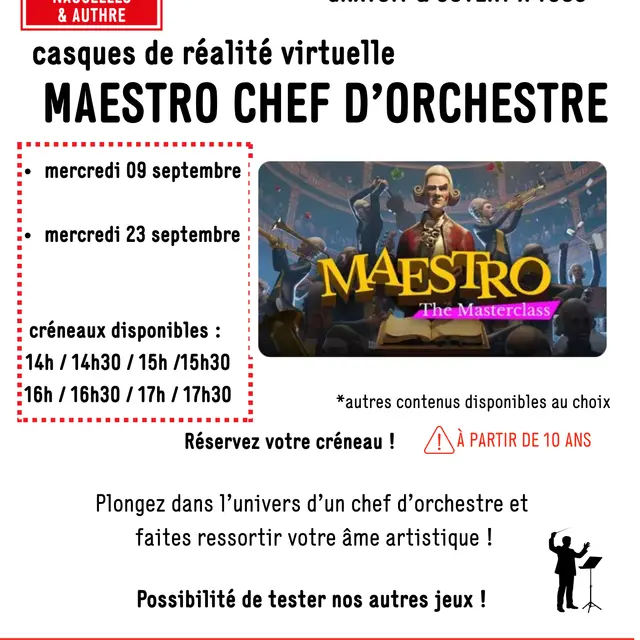 Micro folie Maestro chef d'orchestre
