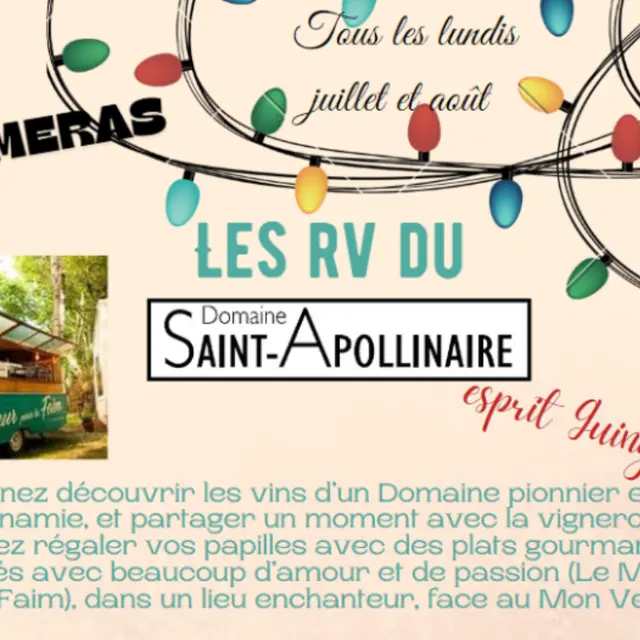 Les rendez-vous Vin du Domaine St Apollinaire_Puyméras