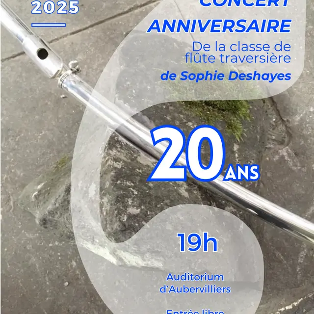Concert -Concert des 20 ans de la classe de flûte traversière de Sophie Deshayes_Aubervilliers