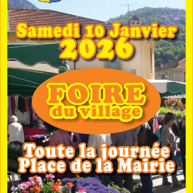Foire du village : 10 Janvier_Roquebillière