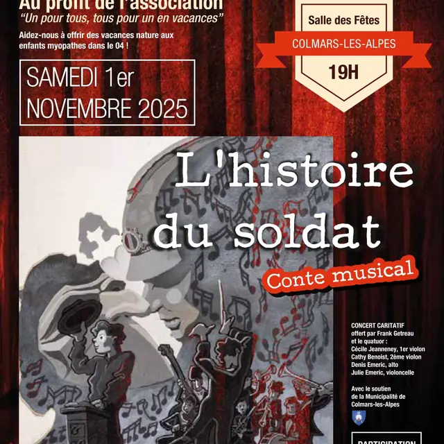 Concert caritatif Histoire du Soldat_Colmars