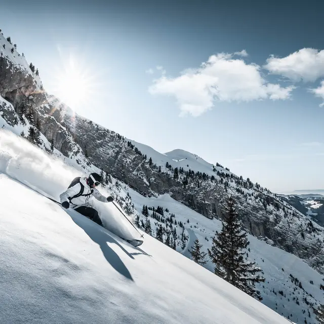 Hors piste à Balme