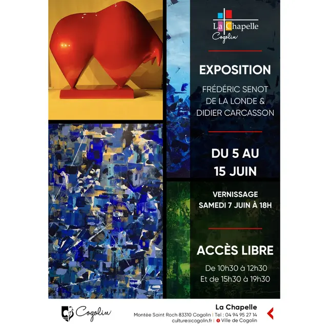 Exposition de peintures et sculptures à La Chapelle_Cogolin
