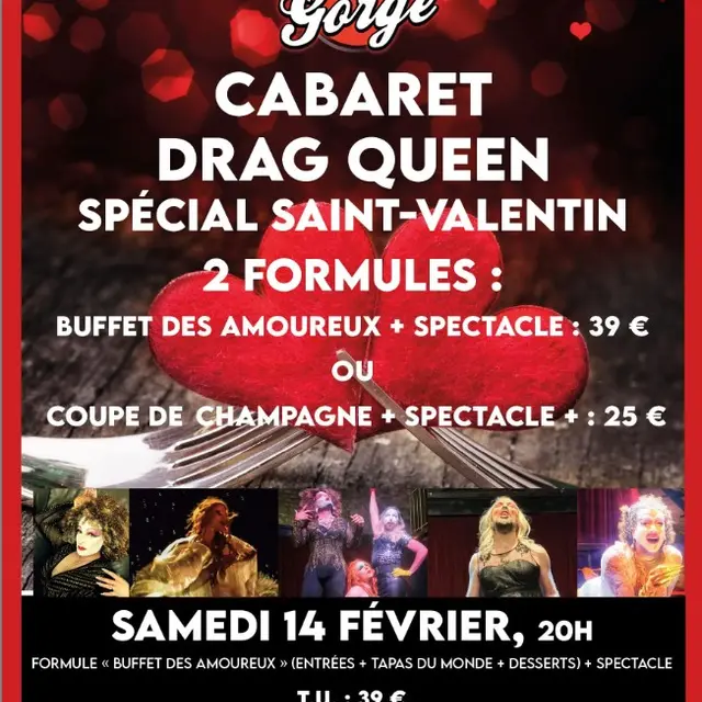 Dîner-spectacle - Cabaret drag queen de la Saint-Valentin_Avignon
