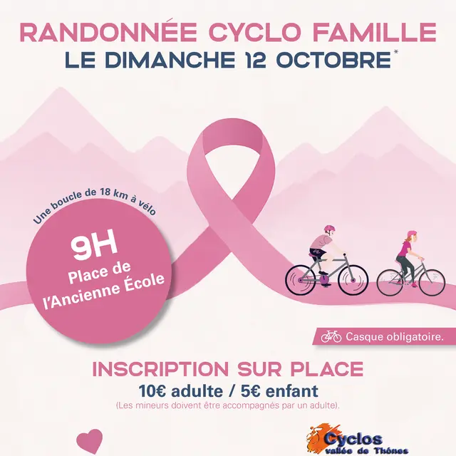 Rando Cyclo famille - Octobre Rose_Saint-Jean-de-Sixt