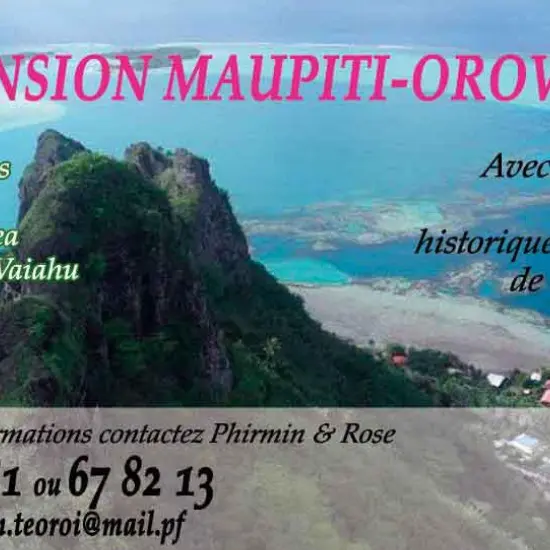 Pension Maupiti Orovaru - Tahiti Tourisme