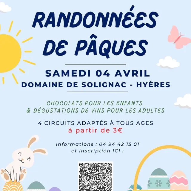 Les randonnées de Pâques au Domaine Solignaclignac_Hyères