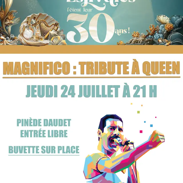 Concert Magnifico Tribute Queen - Les Estivales du Département_Peymeinade