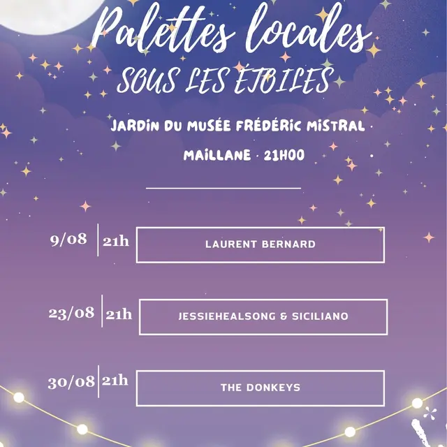 Palettes locales sous les étoiles_Maillane