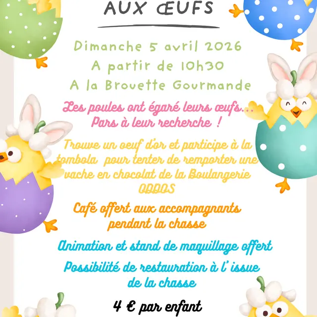 Chasse aux oeufs à la Brouette Gourmande