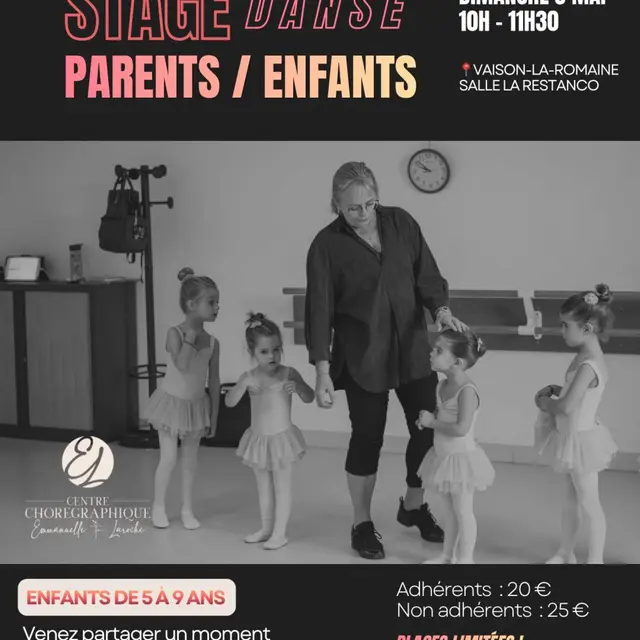 Stage de danse parents - enfants_Vaison-la-Romaine