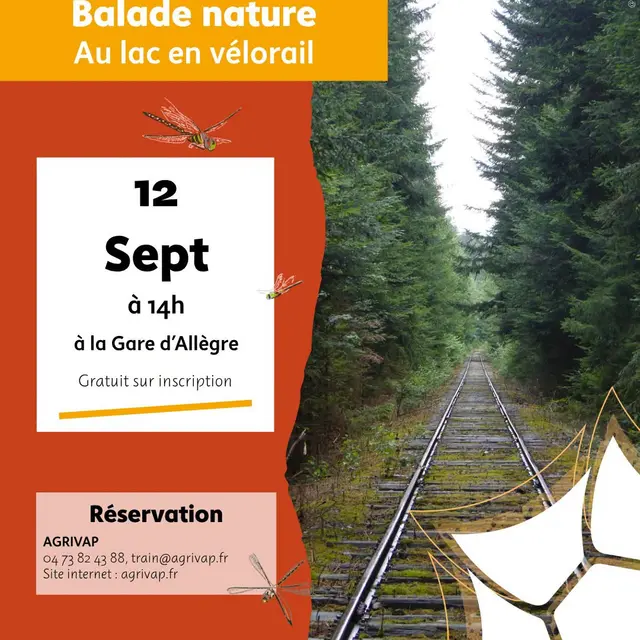 Balade nature au Lac en vélorail_Allègre