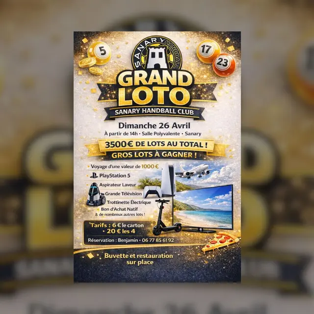Grand loto par Sanary Handball Club_Sanary-sur-Mer
