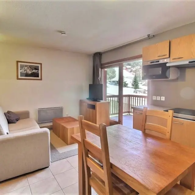 Salon - appartement G17 l'étoile des Cimes