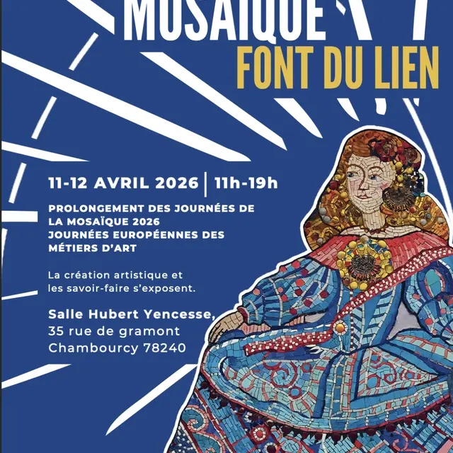 Affiche des Journées de la mosaïque font du lien