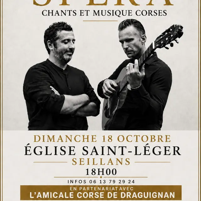 Concert SPERA chants et musiques Corse_Seillans