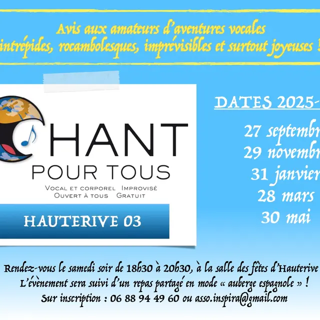 Chant pour tous !_Hauterive