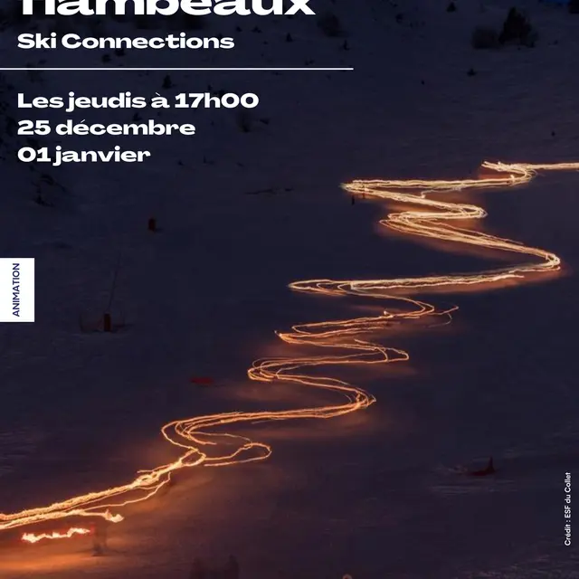 Descente aux flambeaux enfants - Ski Connections