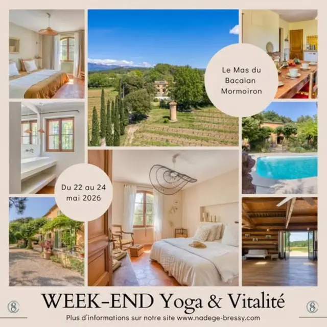 Week-end yoga & vitalité à Mormoiron avec Nadège Bressy_Vaison-la-Romaine