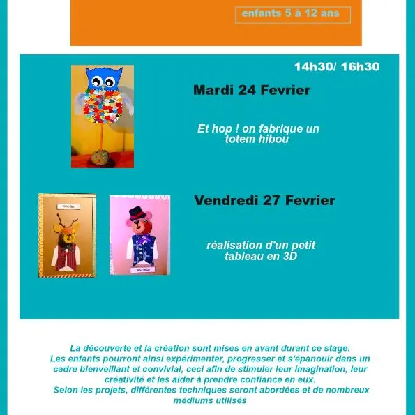 Ateliers créatifs au Hang'Art_La Ville-Dieu-du-Temple